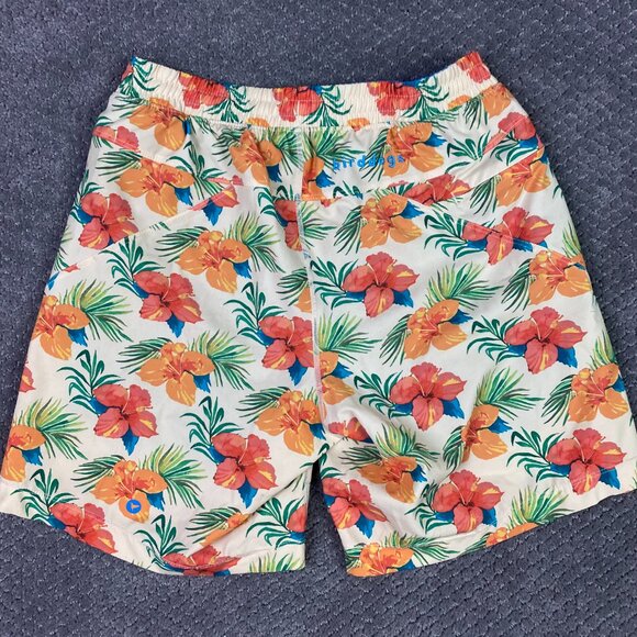 Birddogs Shorts Men's Small Bird Dig Broomstick Lined Athletic Drawstring floral - Picture 5 of 13